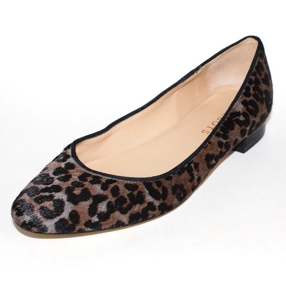Talbots Leopard Print Ballet Flats in Calf Hair - Picture 3 of 14